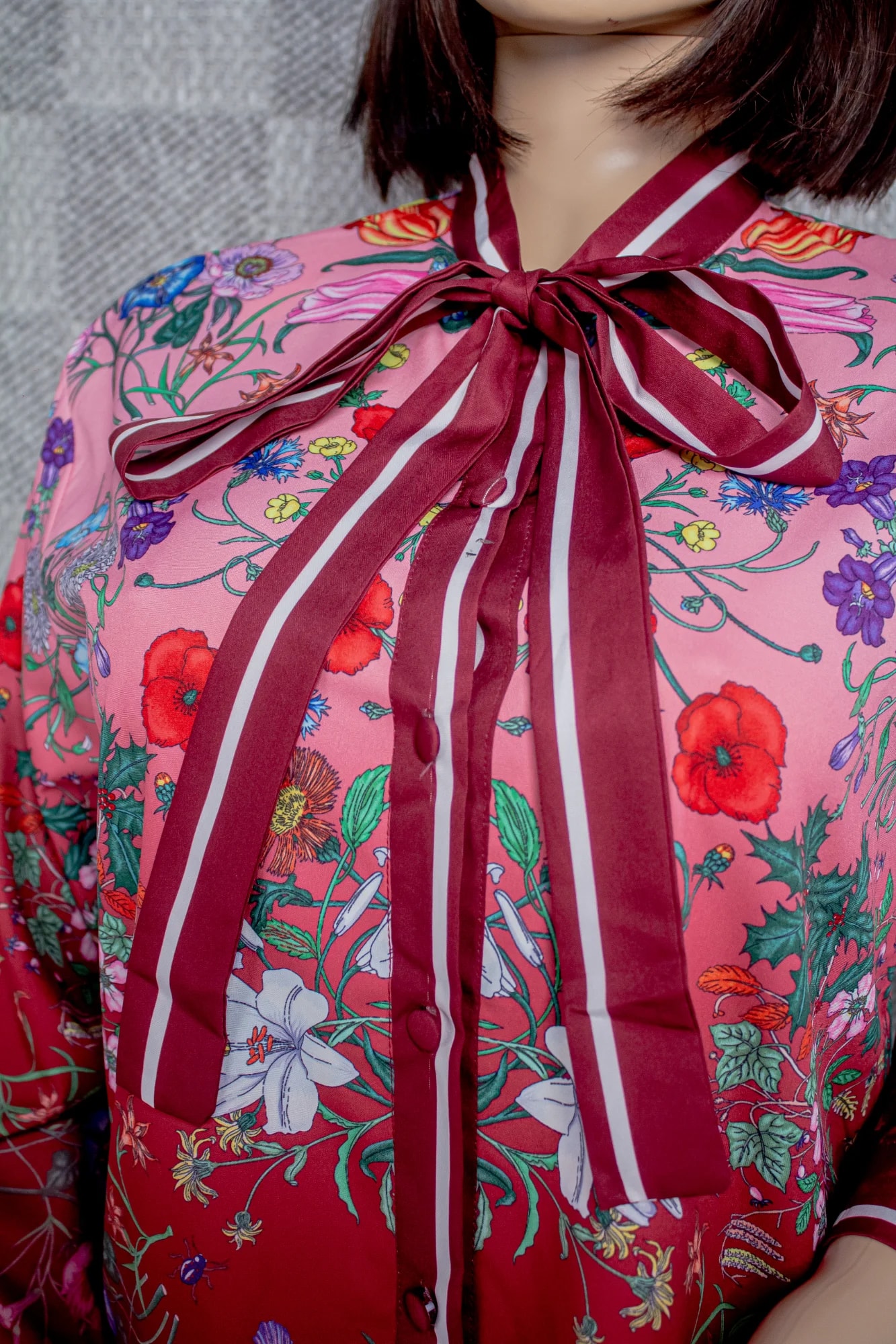 SILK TOP AND PANTS FLORAL 2PC SET